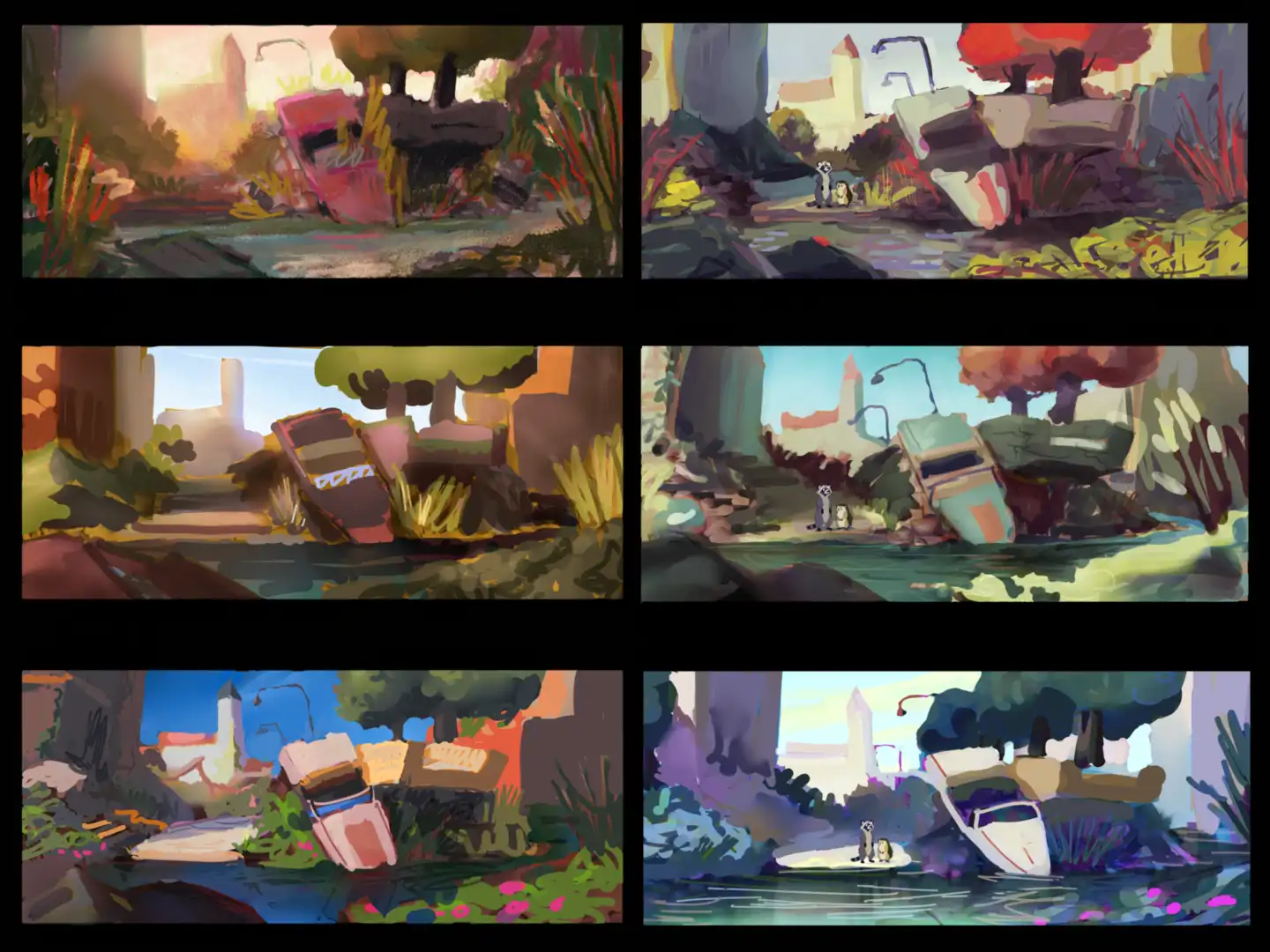 Concept art for Blender Studio movie Overgrown