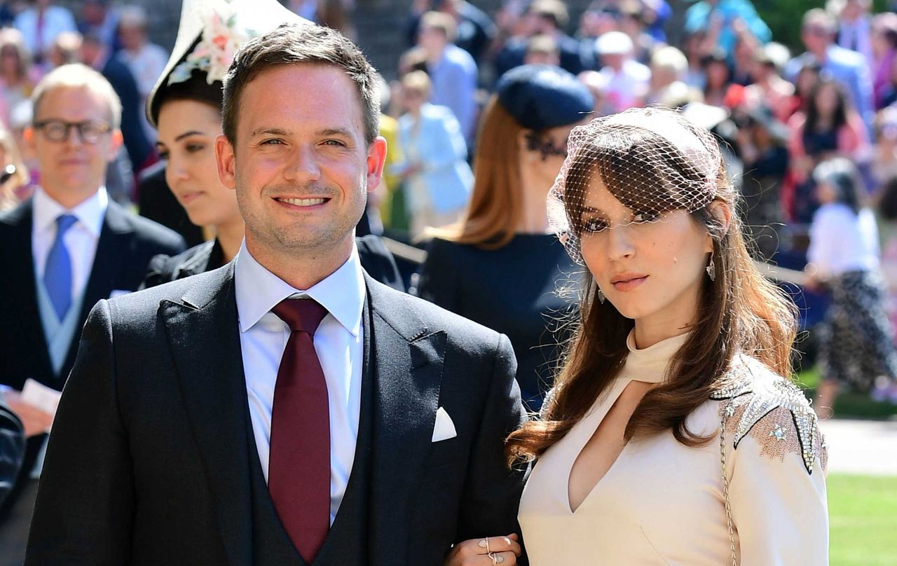 Patrick J. Adams and wife Troian Bellisario