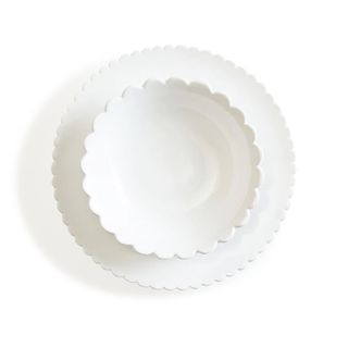 Bourg-Joly Malicorne Scalloped Plate