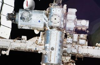 How Bigelow Aerospace's Bigelow Expandable Activity Module (BEAM) will look after its arrival at the International Space Station in 2015.