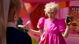 Kate McKinnon playing 'weird barbie' in Barbie (2023)