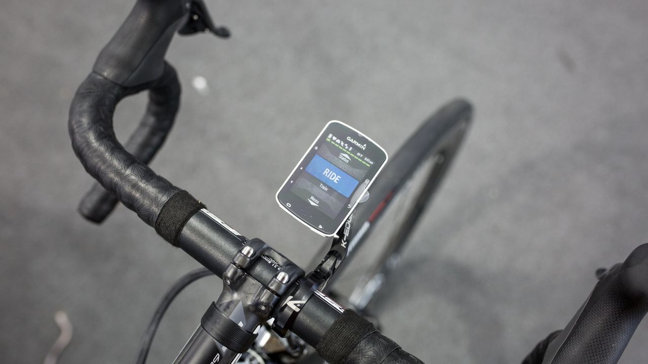 Brambilla has a new Garmin 520 for the 2017 season