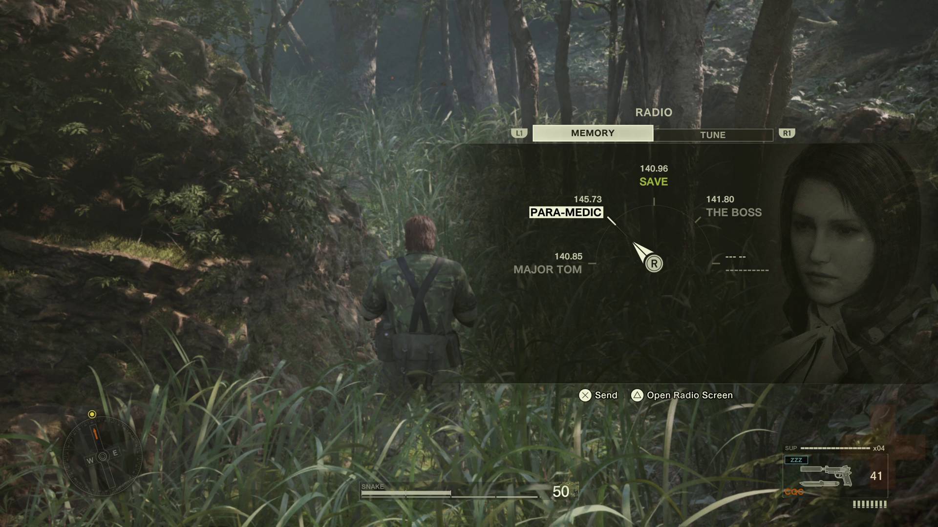 Metal Gear Solid Delta: Snake Eater tips radio tuning menu for saving