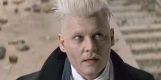Johnny Depp as Gellert Grindelwald in Fantastic Beasts and where to find them