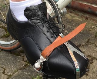 Classic shoe is designed to be comfortable with clips and straps