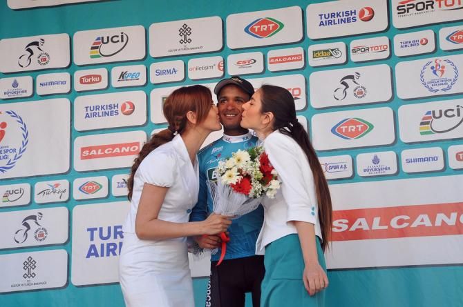 Stage 3 winner Natnael Berhane (Team Europcar) is the new overall leader at the Tour of Turkey.