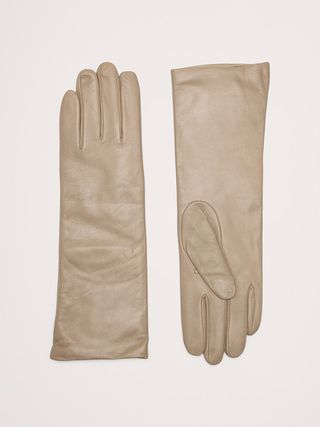 Banana Republic, Cashmere-Lined Long Leather Gloves