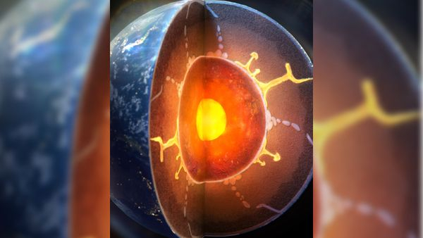 Water leaking into Earth’s core may have birthed a mysterious layer that churns out crystals Space