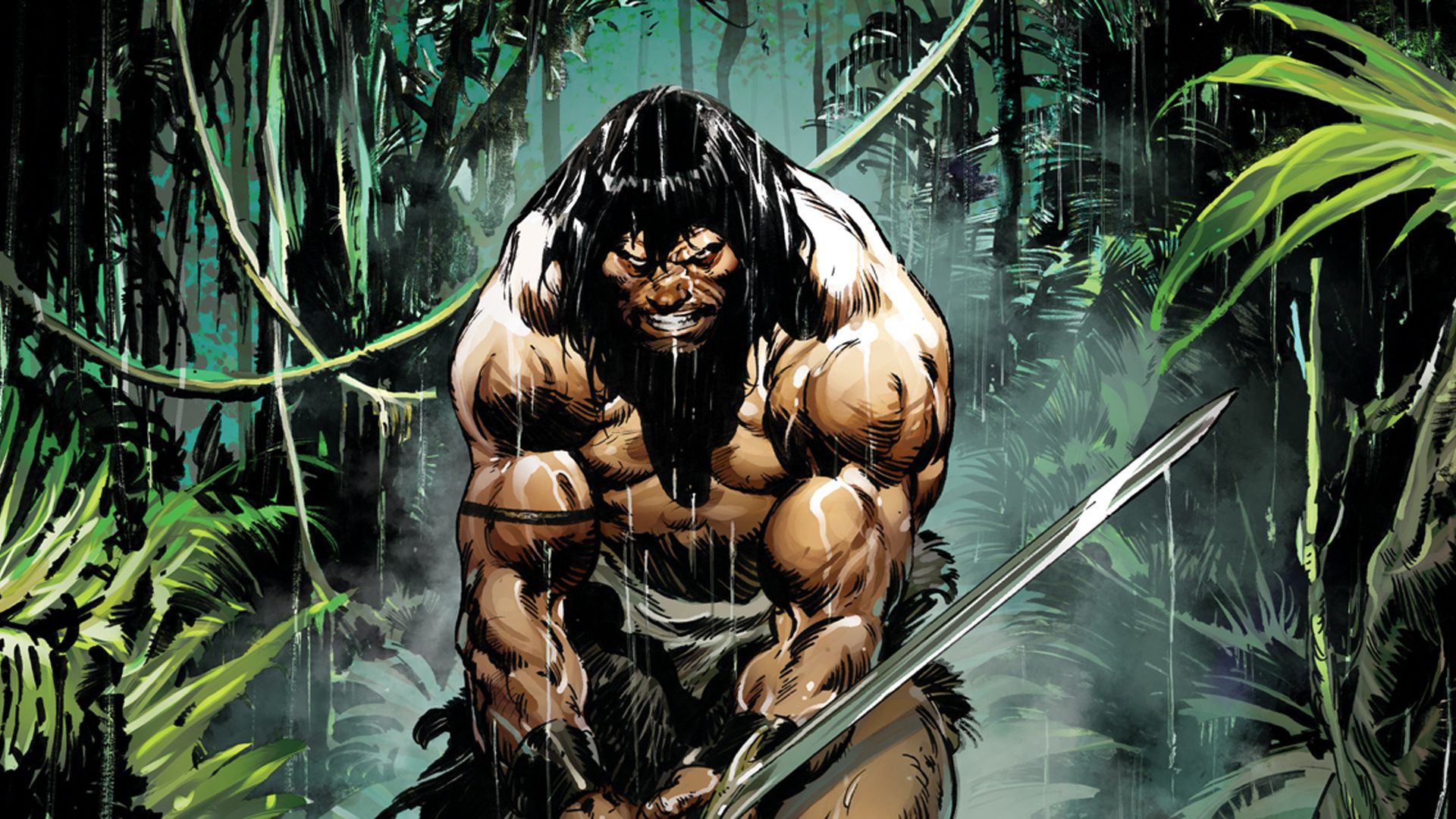Conan the Barbarian #24 variant cover puts him back in the jungle
