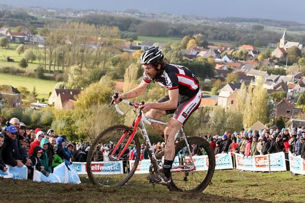 New Zealand's Alexander Revell at the Koppenbergcross