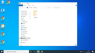 how to record your screen on windows 10 - locate in file manager