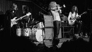 Led Zeppelin: John Paul Jones, John Bonham, Robert Plant, and Jimmy Page, February 28, 1970