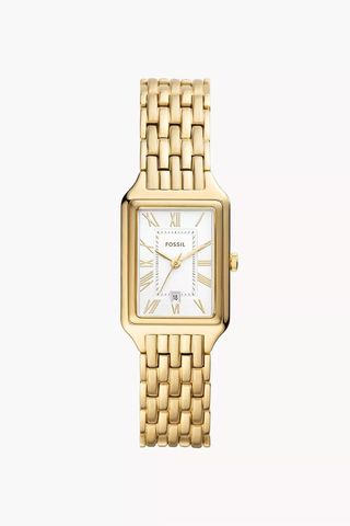 Fossil, Raquel Three-Hand Date Gold-Tone Stainless Steel Watch