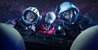 "Space Sweepers" is an enjoyable sci-fi action romp with high production values and effective VFX