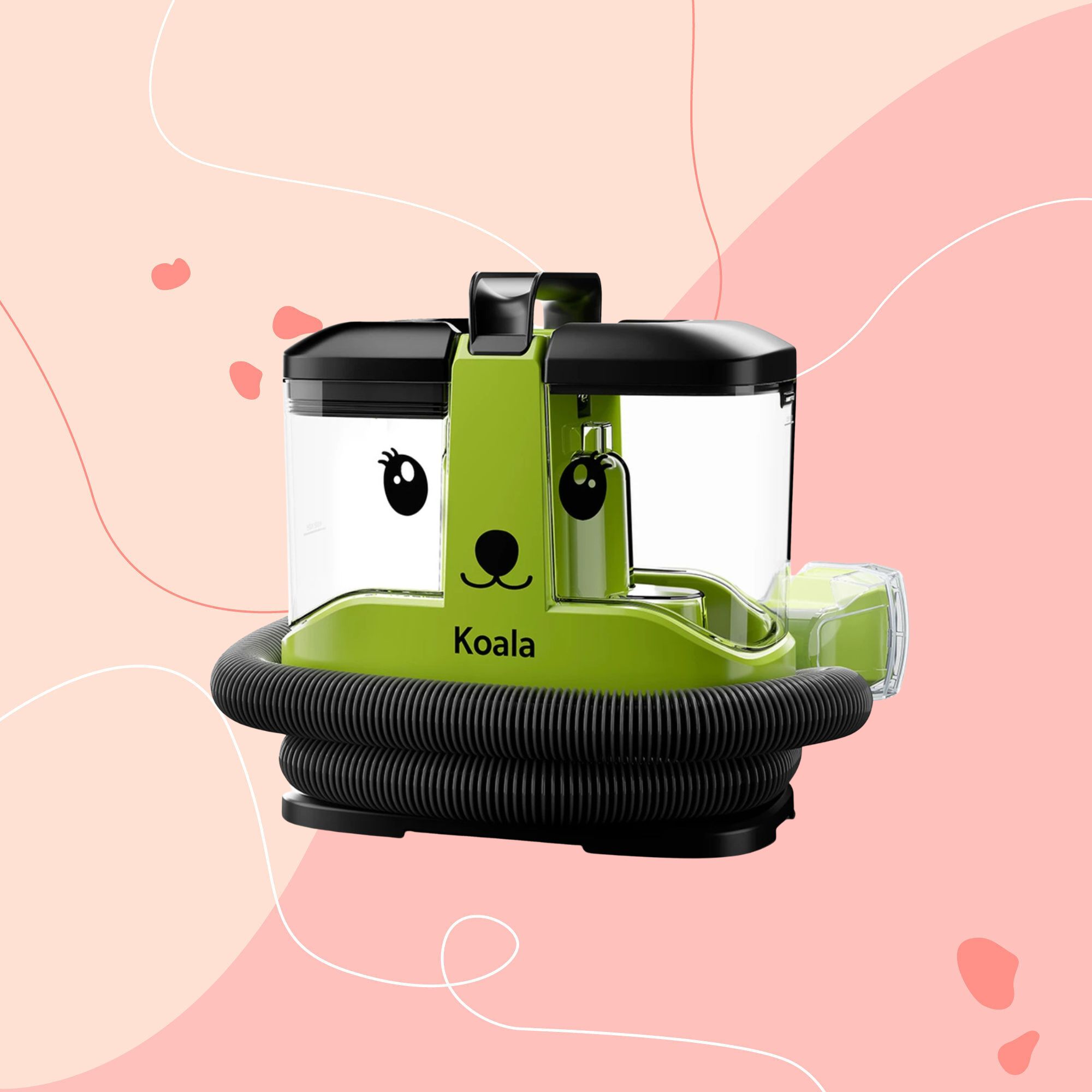 Gtech Koala Spot Cleaner on a pink background