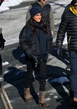Meghan Markle, Duchess of Sussex, and Prince Harry attend the Inviticus Vancouver Whistler 2025 sporting event in Canada 2024Games