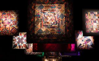Hall of Tapestries, with pieces made by Ottavio Missoni in the 1980s