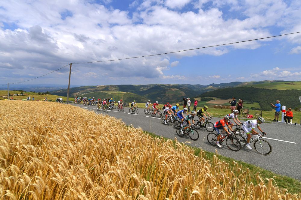 Scenery along the route of stage 15 at the Tour de France