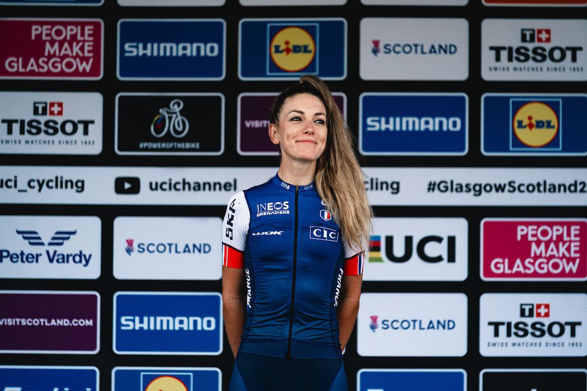 Picture by Thomas MaheuxSWpixcom 10082023 Mountain Bike CrossCountry 2023 UCI Cycling World Championships Glentress Forest Peebles Scotland Elite Women Crosscountry Short Track Pauline Ferrant Prevot France