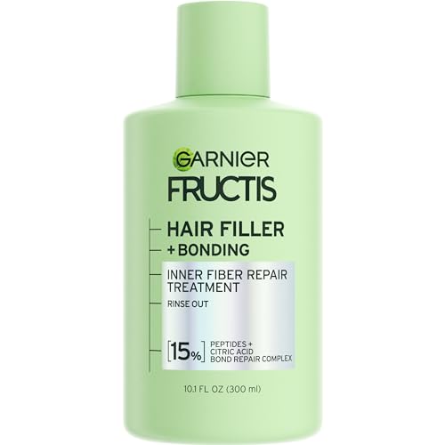 Garnier Fructis Hair Filler Bonding Inner Fiber Repair Pre Shampoo Treatment, Rinse Out Hair Bonding Treatment With Bond Repair Complex, 10.1 Fl Oz, 1 Count