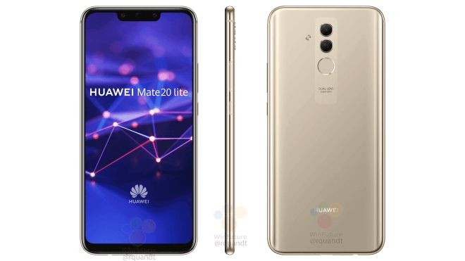 S&aring; h&auml;r ser Huawei Mate 20 Lite ut i guld. K&auml;lla: WinFuture/Roland Quandt