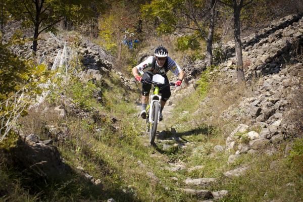 A racer in the Trans Provence