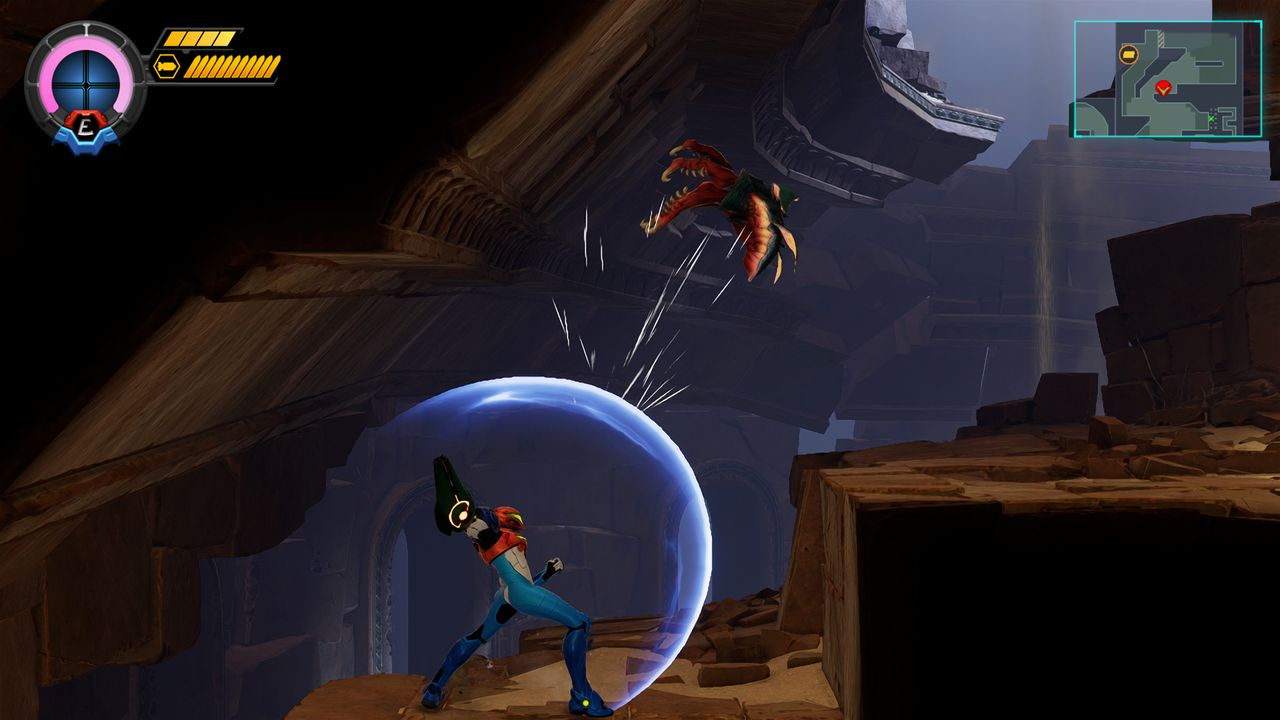 Metroid Ravenous gameplay screenshot captured on Nintendo Switch 2