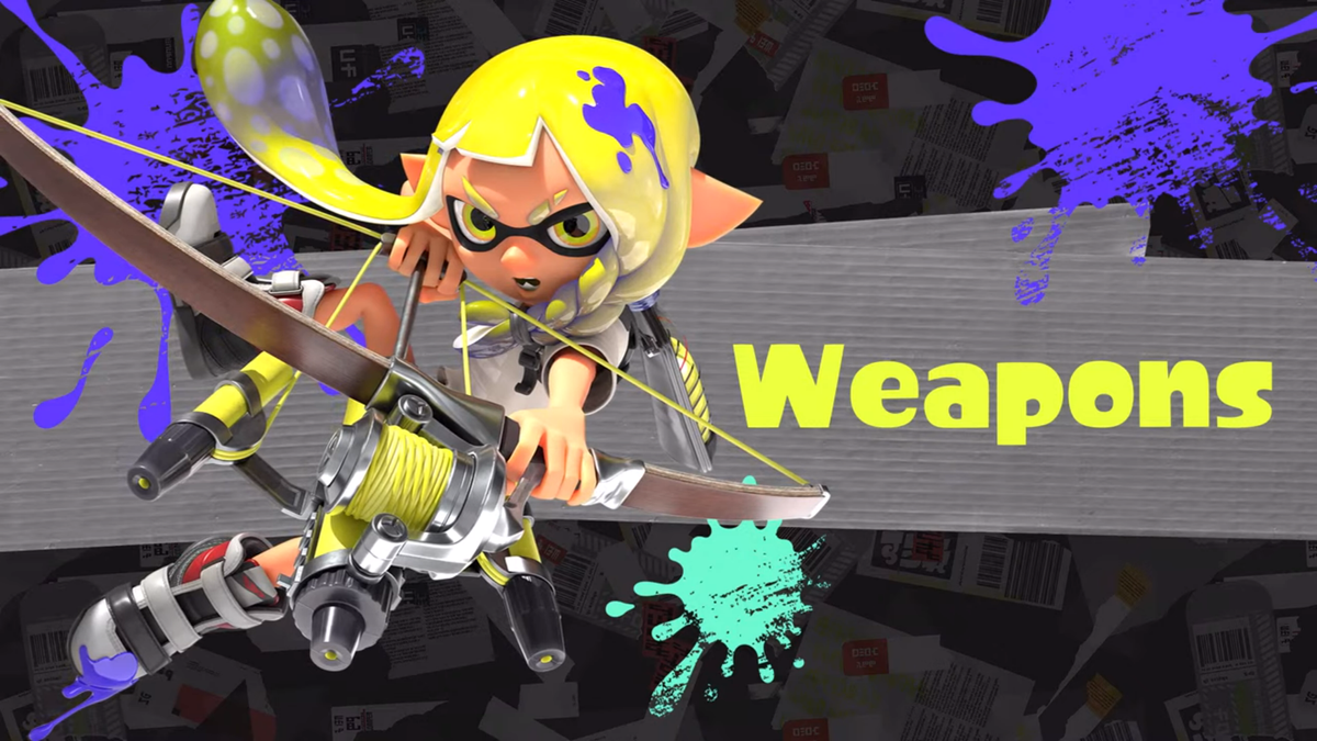 Splatoon 3 weapons