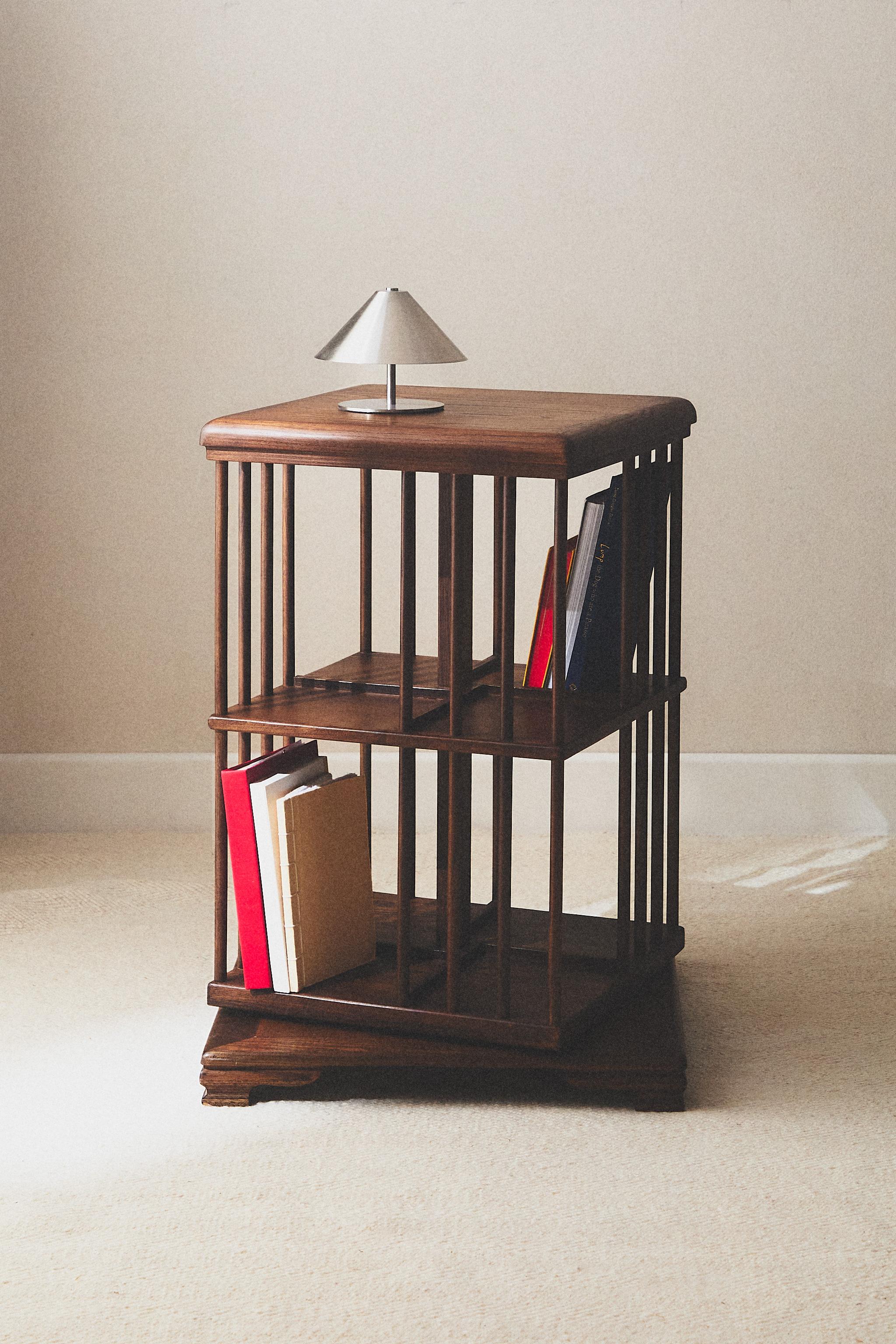 Rotating Bookshelf - Dark Brown - One Size Only