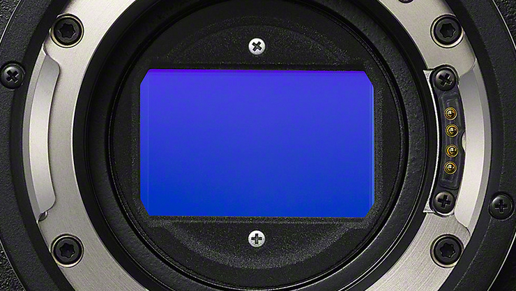 Closeup of the Sony Burano image sensor