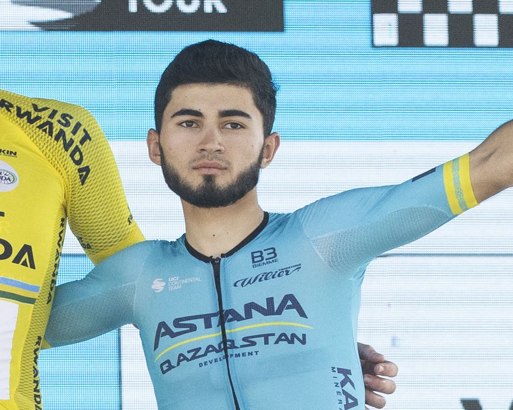 Ilkhan Dostiyev of the Astana Qazaqstan Development Team