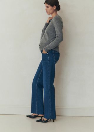 Maternity Wideleg Jeans - Women | Mango Usa