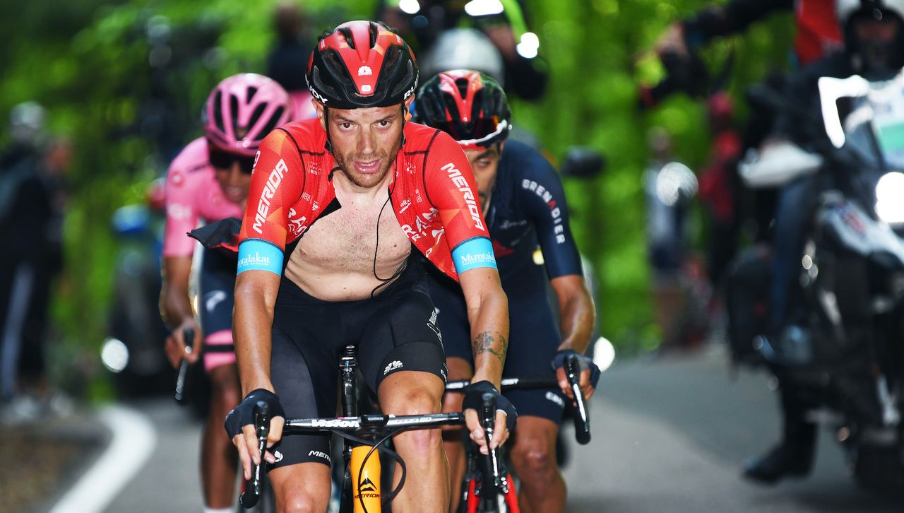 Damiano Caruso on stage 17 of the Giro d&#039;Italia