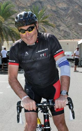 Race organiser Eddy Merckx also went out for a ride.
