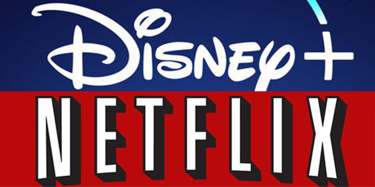 Disney+ and Netflix logos