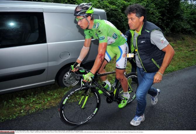 Peter Sagan (Cannondale) was another faller in the first week