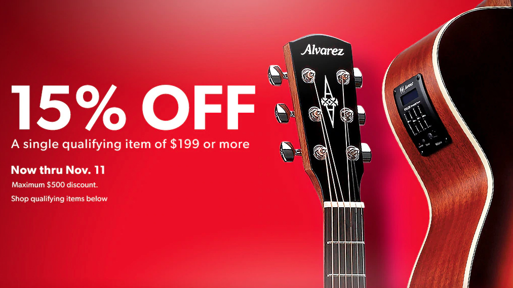 Early Black Friday savings Up to 15 off musical instruments with this