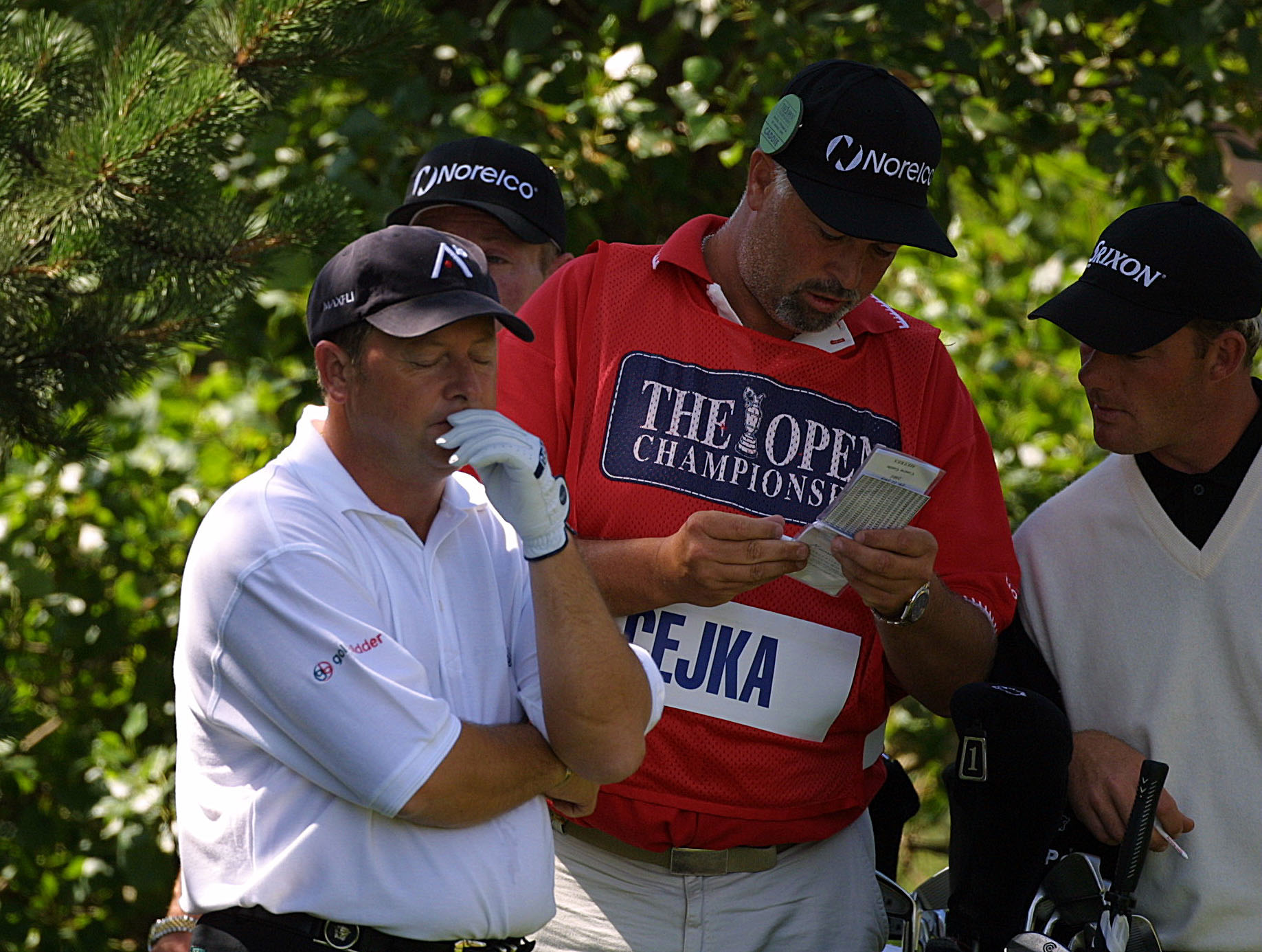 Ian Woosnam at the 2001 Open Championship where he received a two-shot penalty