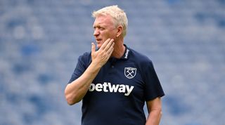 West Ham vs Manchester City live stream | West Ham manager David Moyes before a pre-season friendly between Rangers and West Ham United at Ibrox Stadium, on July 19, 2022, in Glasgow, Scotland. 