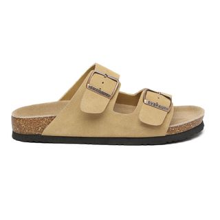 Mallard Leather Twin Buckle Sandals