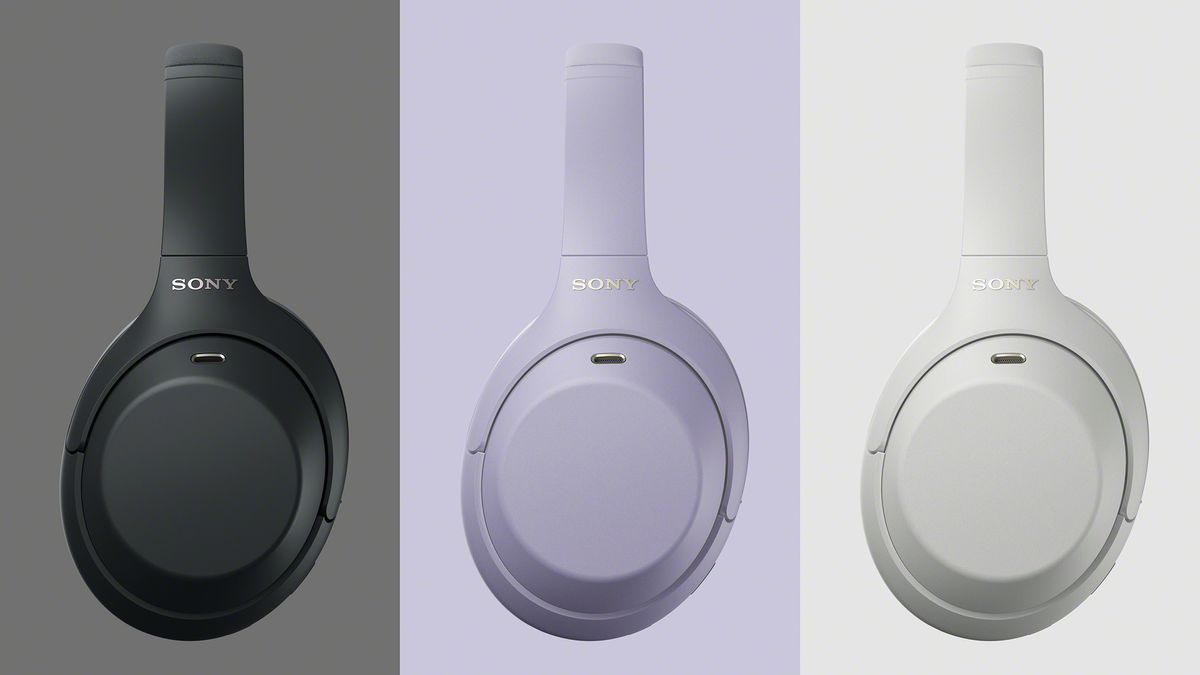 A selection of images of the Sony WH-1000XM4C ANC headphone.