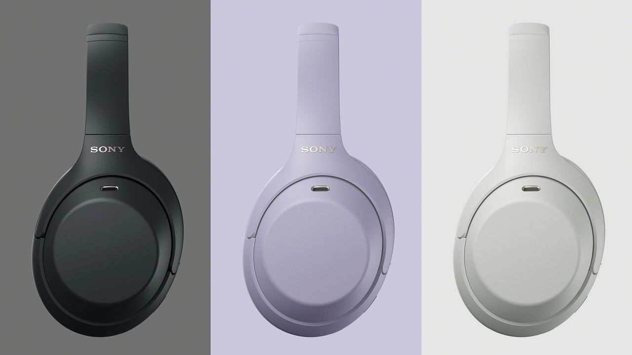 A selection of images of the Sony WH-1000XM4C ANC headphone.