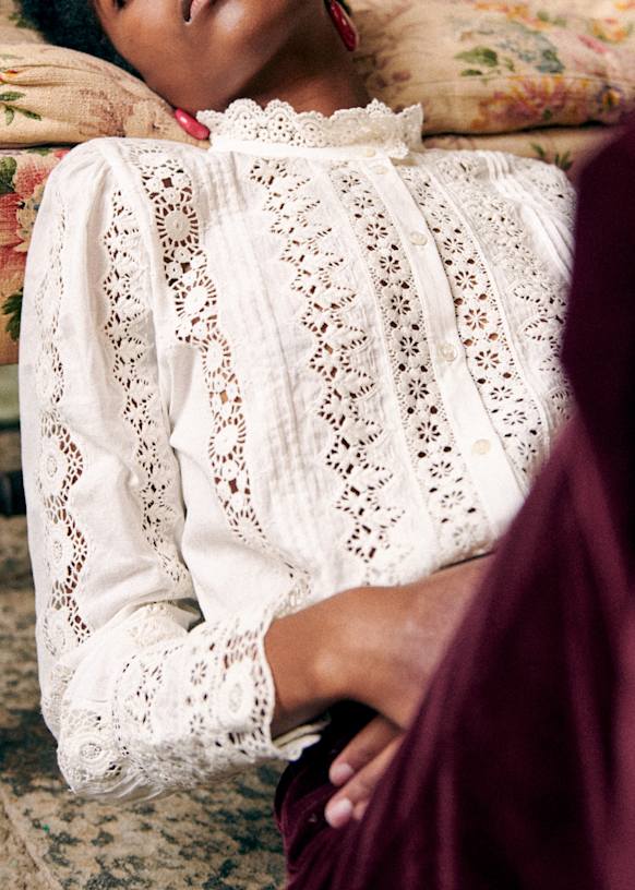 Rym Shirt - Ecru - Organic Cotton - S&amp;eacute;zane