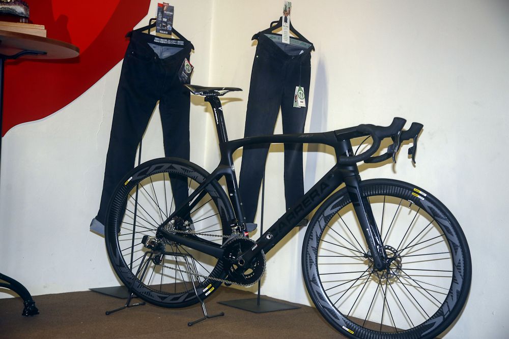 Bikes and jeans go together at Carerra