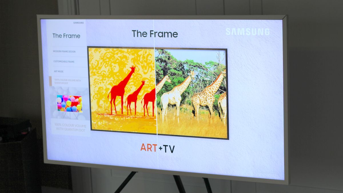 The new Samsung Frame TV is a lot less eyecatching and that’s