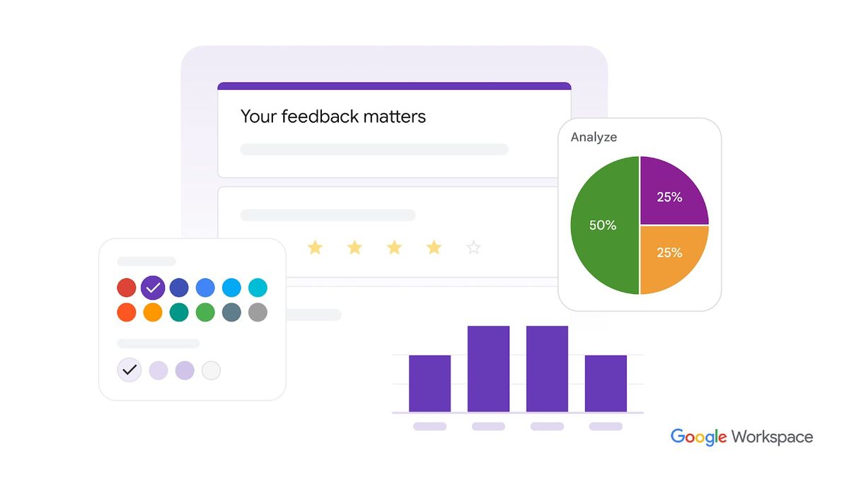I used Gemini in Google Forms to auto-build a survey and analyze responses for me
