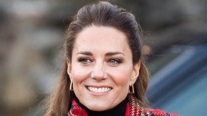 Catherine, Duchess of Cambridge during a visit to Cardiff Castle with Prince William, Duke of Cambridge on December 08, 2020 in Cardiff, Wales