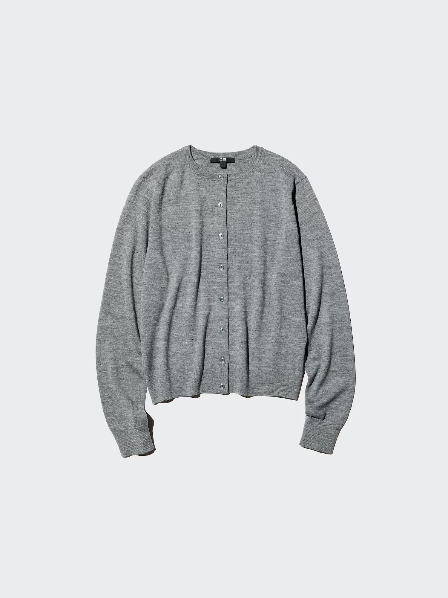 100% Merino Crew Neck Cardigan