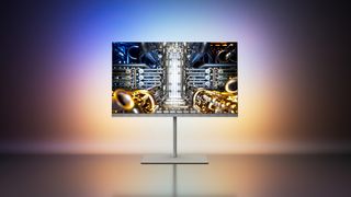 Philips OLED959 TV displaying musical instruments 