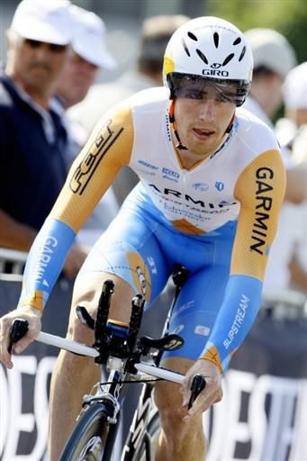 Tyler Farrar (Garmin-Slipstream) finished second in the Eneco Tour prologue.